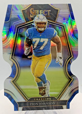 2022 Select Football Zion Johnson #156 Die-cut Prizm (RC)