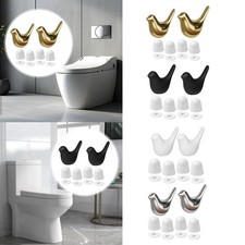 2x Ceramic Bird Toilet Screw Cover Caps Easy Installation Toilet Bolt Covers