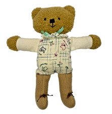 Vtg Eden Bear Nubby Brown Plush Stuffed Animal Bunny Cow Sheep Outfit 9"