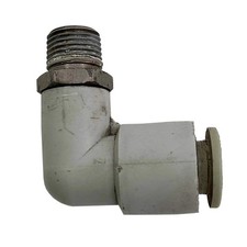 SMC Pneumatic Fitting Elbow PBT + Nickle Plated Brass 8mm (1/4") Grey KXL08-01S