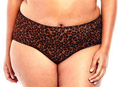 BEYOND SEXY!!! GODDESS KAYLA SLIPPERY SILKY SATINY LEOPARD PRINT PANTIES 4XL NWT