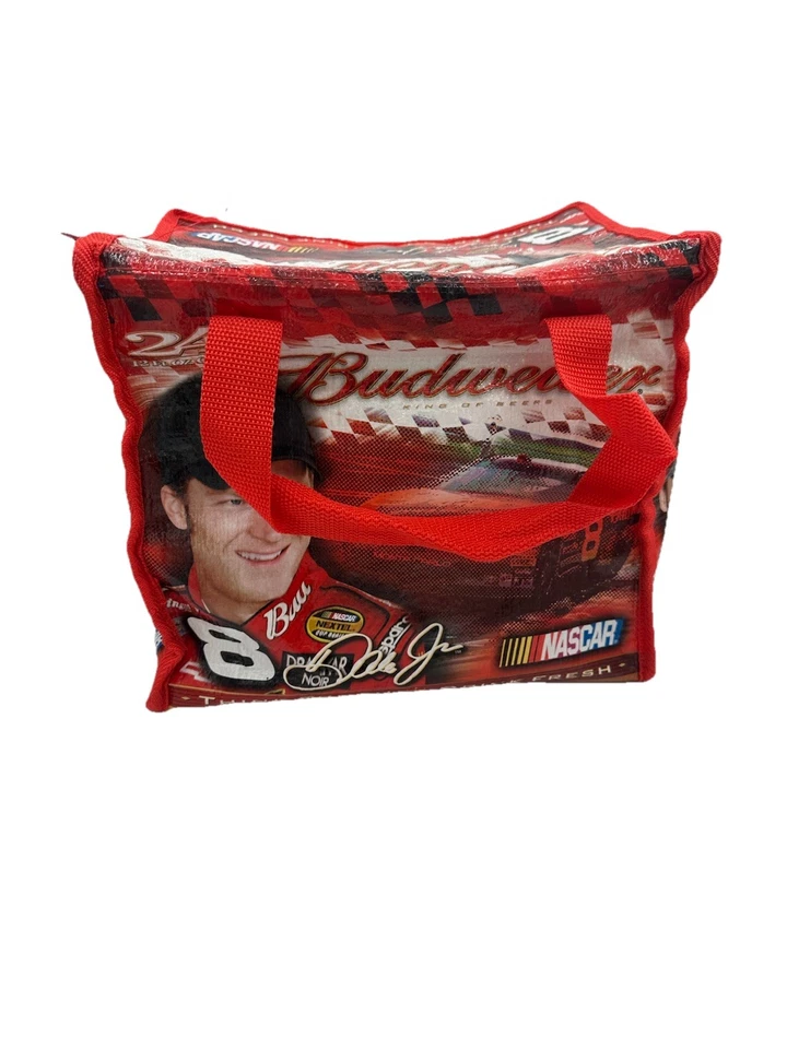 Lancheira vintage Dale Earnhardt Jr refrigerador 24 latas isoladas saco macio Nascar 2005 vermelha - Imagem 3 de 4