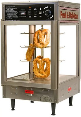 Benchmark 51012 Pass-Thru Heated Display Merchandiser For 12'' Pizzas - 120V