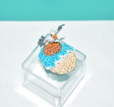 Miniature Crochet Seagull Handmade Bird Crochet Gift Idea Seagull Lovers