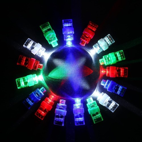 Bright and Colorful 300pc Finger Lights - Perfect for Rave and Birthday Fun - Picture 7 of 9