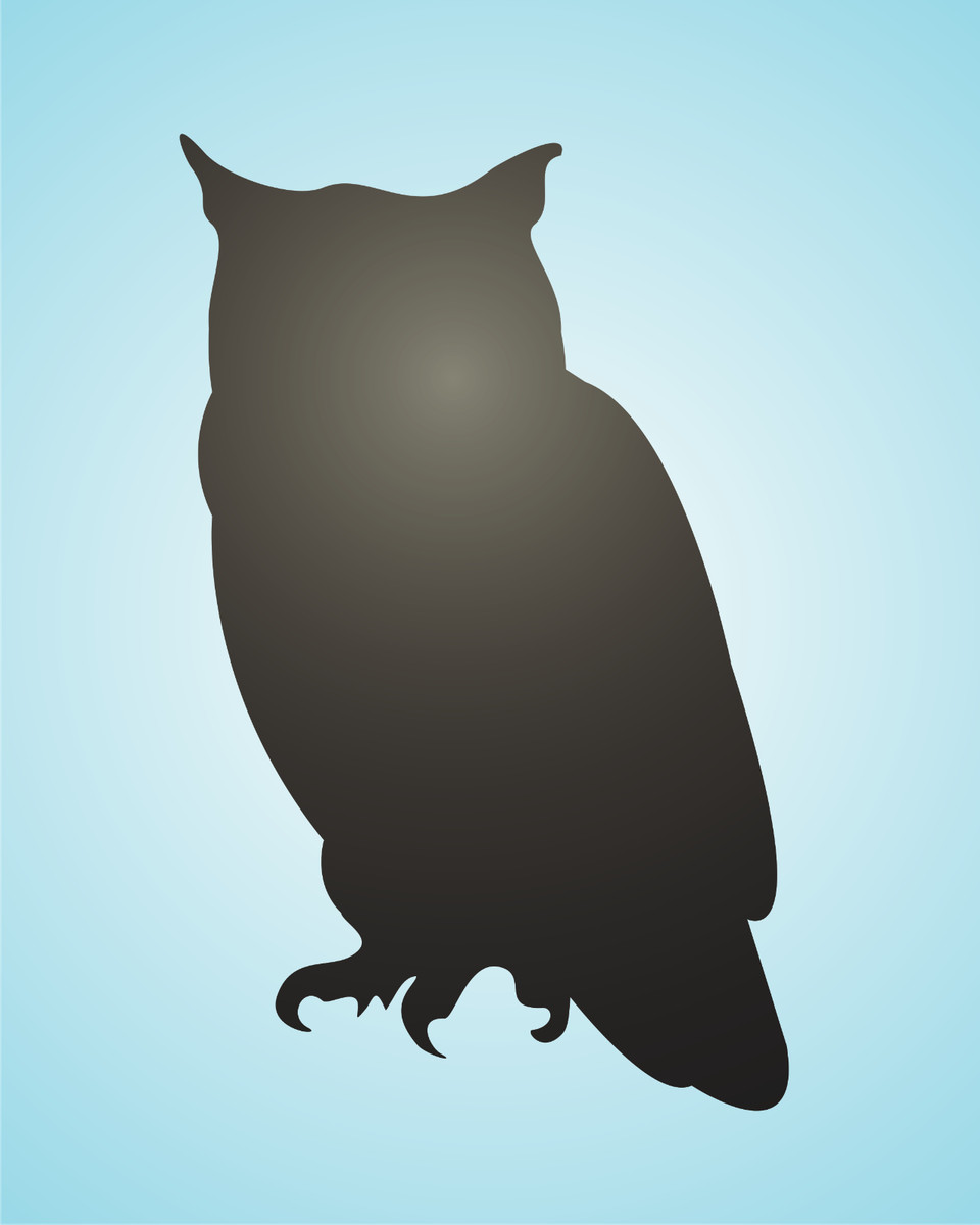 Great Horned Owl Silhouette