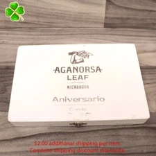Aganorsa Leaf Gran Robusto Aniversario Corojo Wood Cigar Box 9" x 6" x 1.25"