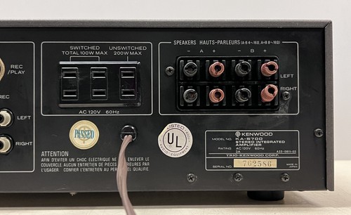 Vintage Kenwood KA-5700, 40W Hi-Fi Stereo Amplifier, 1978, Fully Serviced - Picture 11 of 16