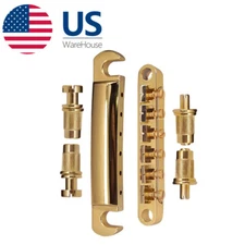 Gold Locking Tune-O-Matic Guitar Bridge Tailpiece Sets for LP Les Paul