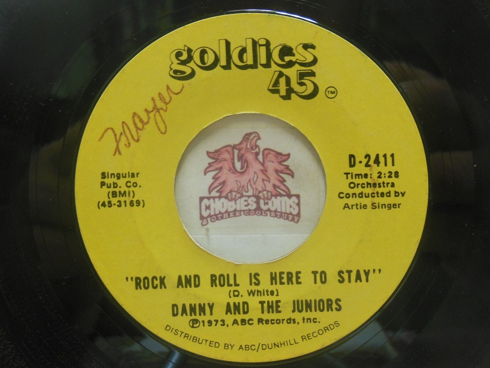 Danny & The Juniors – At The Hop / Rock & Roll Is Here To Stay, 45 RPM ...