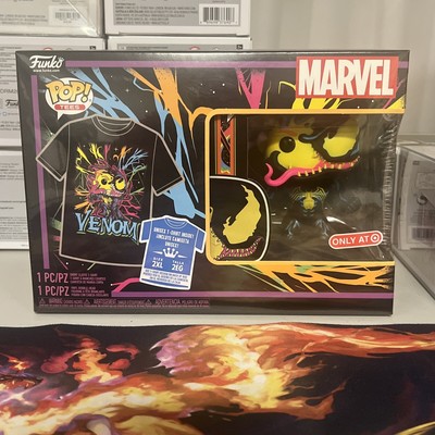 Blacklight Venom Eddie Brock Funko Pop! and T-Shirt Bundle 2XL Target - Sealed 889698562737 | eBay