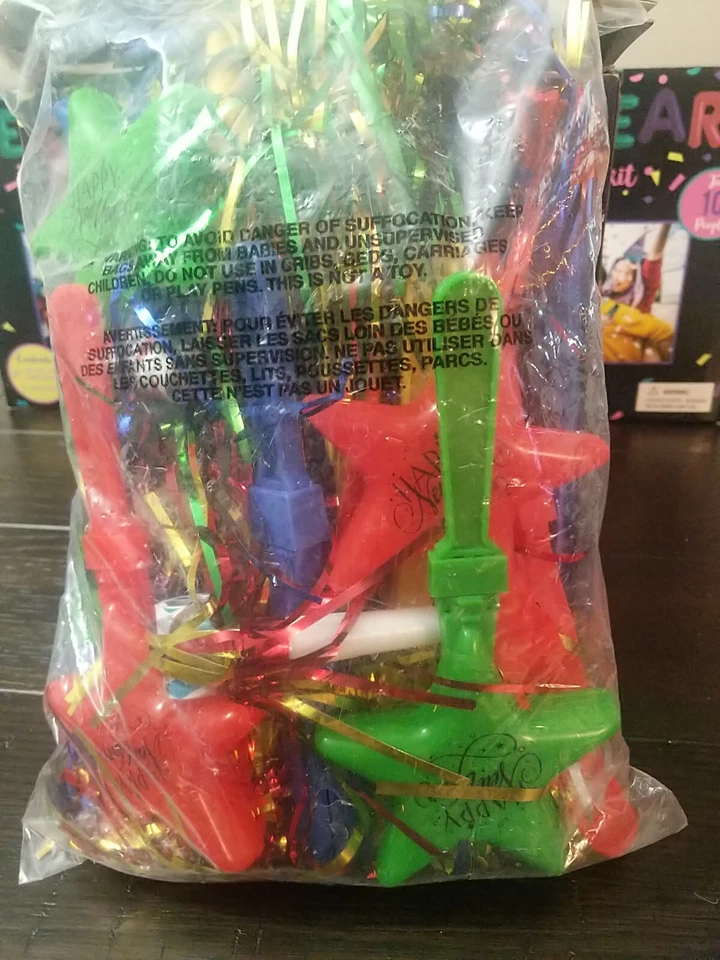 New Years Eve Party Kit Supplies for 30 people with 40 additional noise makers!! - Image 3 of 4