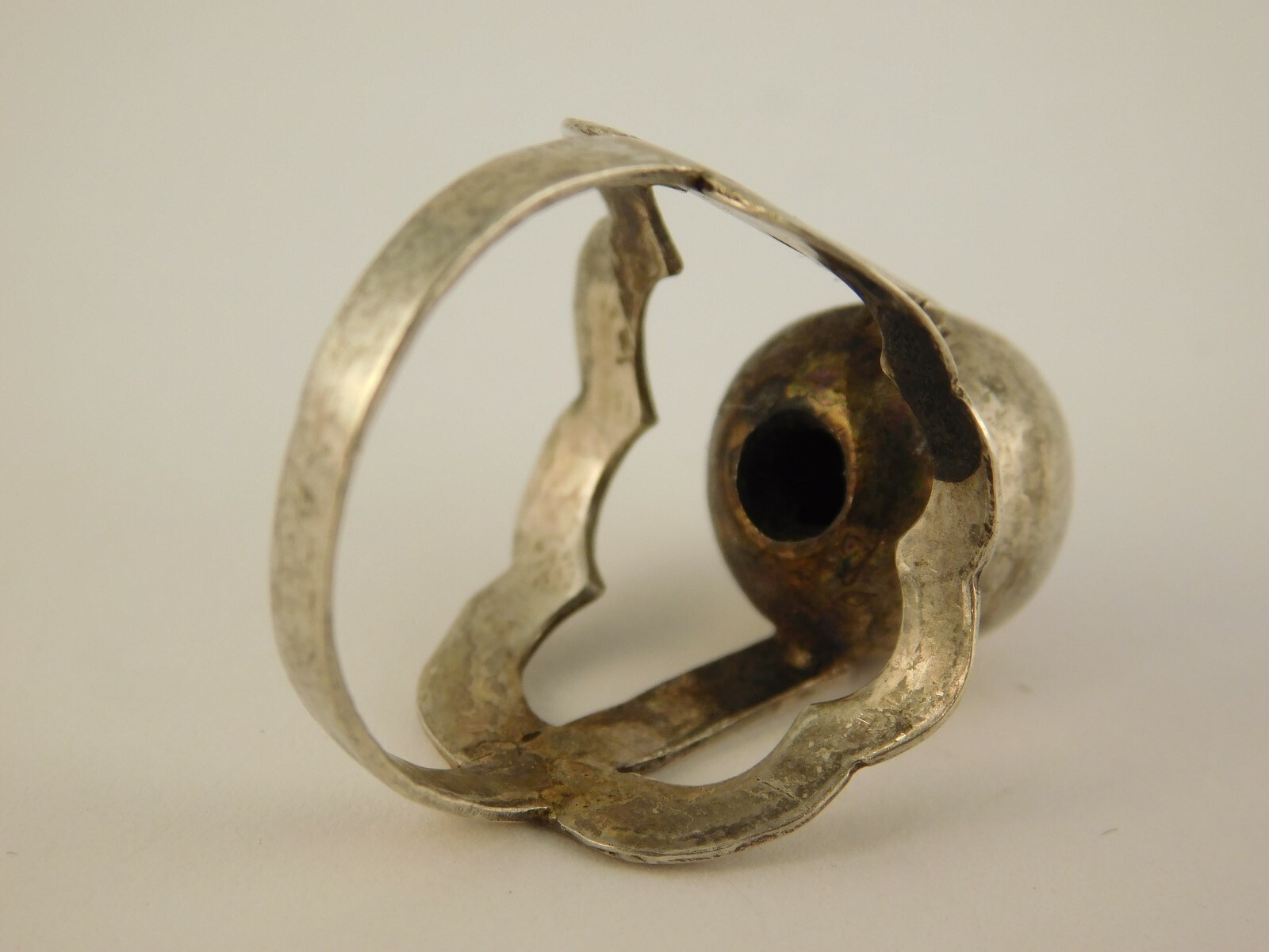 800 SILVER MODERNIST RING ARTISAN HANDCRAFTED SIG… - image 9