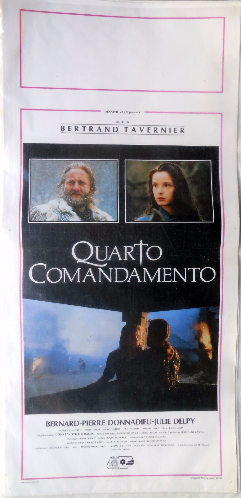 Locandina originale film Quarto comandamento (1987) - Regia di Bertrand Tavernier