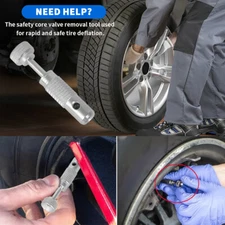 Universal For Aircraft Tire Valve Stem Core Removal Tire Deflator Tool 968RB,727