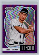 2021 Panini Prizm #OS-4 Eddie Mathews Old School Purple