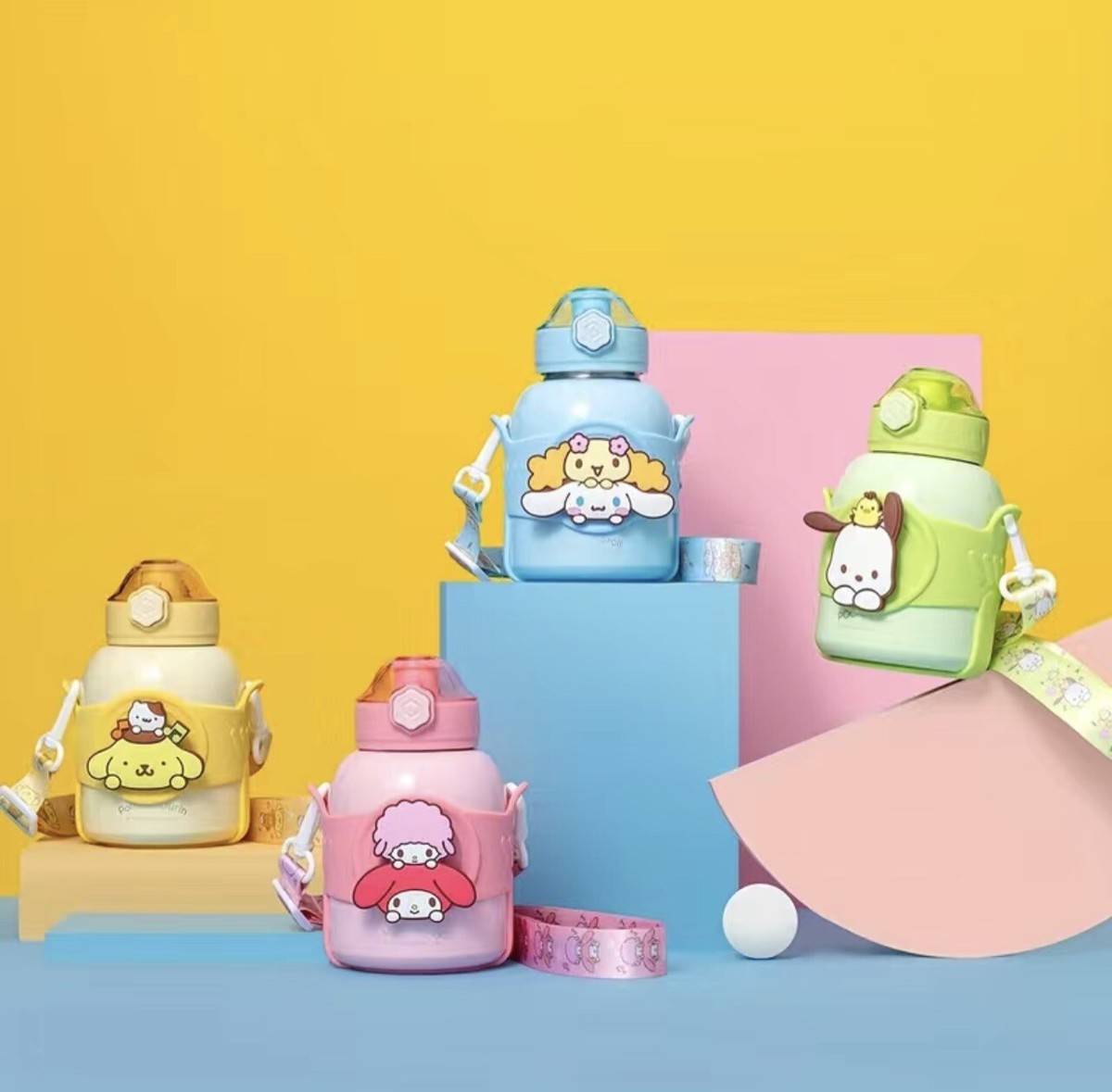 Cinnamoroll Sanrio Miniso Water Bottle With Strap Large Size 560ml