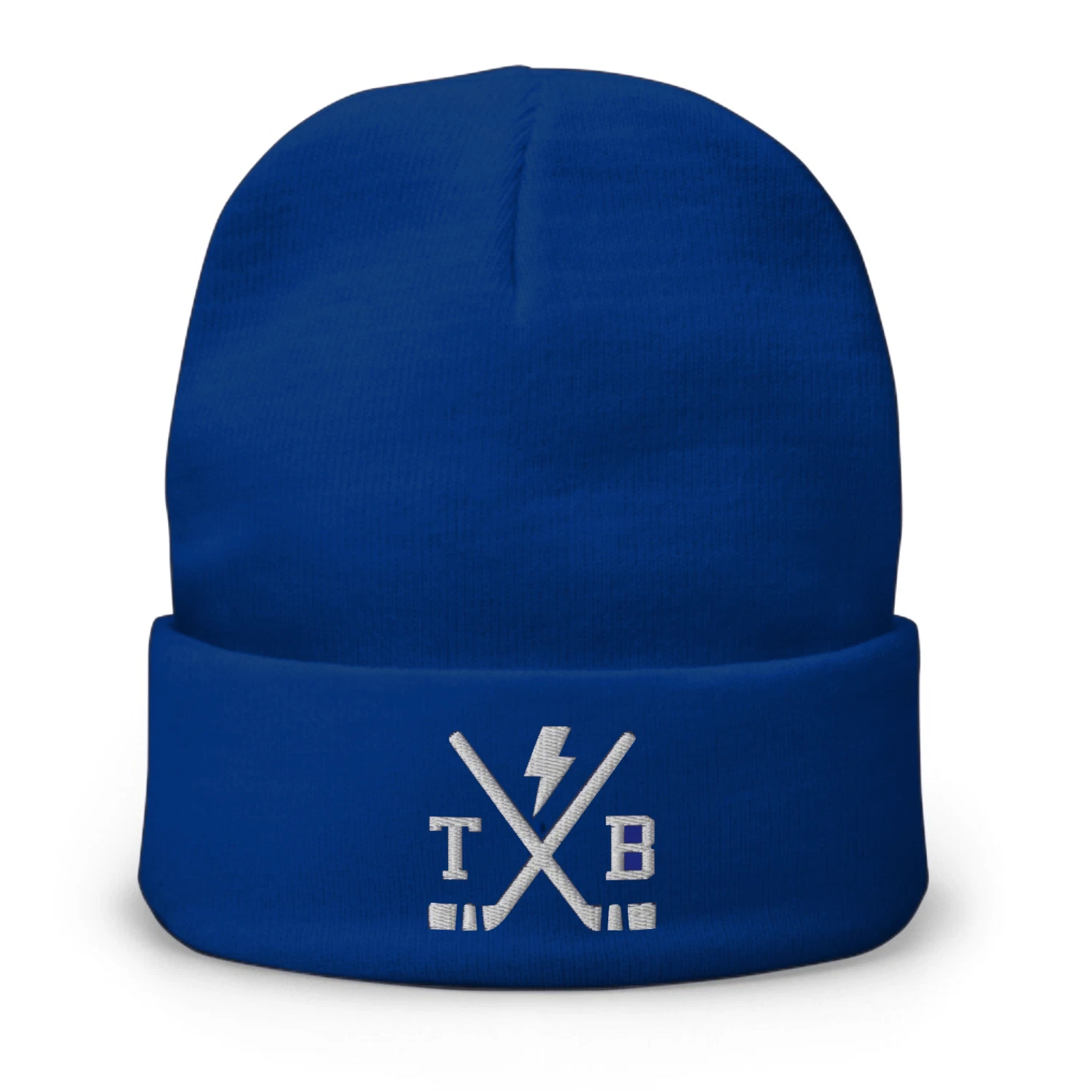 Tampa Bay Hockey Sticks Retro Lightning Winter Beanie Hat Cap