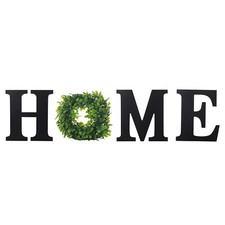 Wall Hanging Wood Home Sign With Artificial Letters Decorative Wall Decor Signs