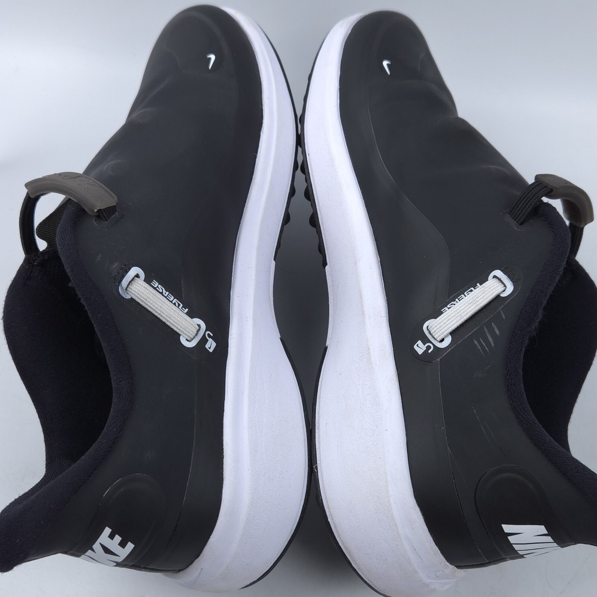 Nike React Ace Tour Golf Sneakers Size 7.5 Black White CW3096-001 Nike React Ace Tour Flyease Golf Shoes Black White Woman main image 3