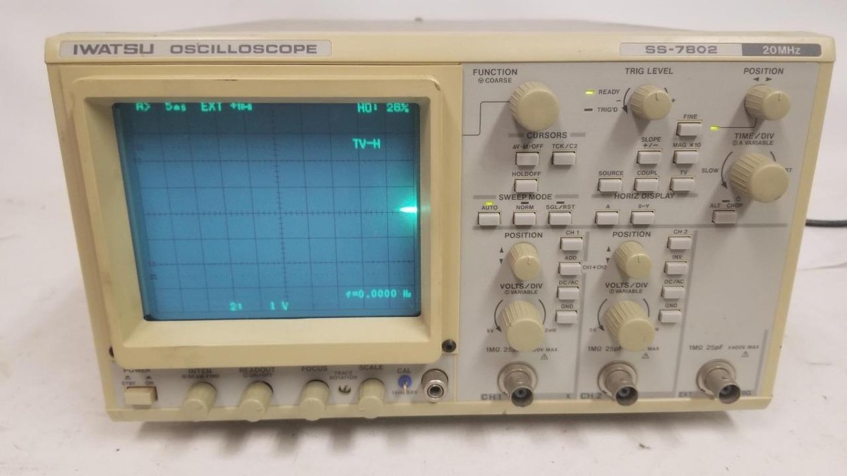 Iwatsu SS-7802A 20MHz Oscilloscope | eBay Iwatsu SS-7802A 20MHz Oscilloscope | eBay