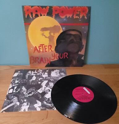 Raw Power After Your Brain 1986 Toxic Shock Records Deep Groove UK Press Punk LP