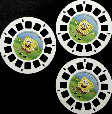 Spongebob Squarepants Nickelodeon 3d View-Master 3 Reel Set