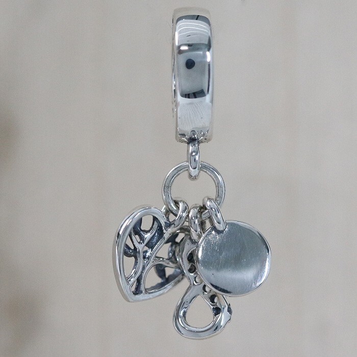 New Authentic Pandora Charm Family Infinity Triple 792201C01 New Authentic Pandora Charm Family Infinity Triple 792201C01