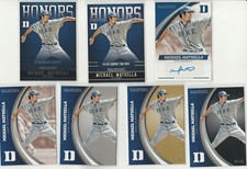 MICHAEL MATUELLA 2015 PANINI DUKE RAINBOW LOT (7) BLACK #'D /10 GOLD /25 AUTO