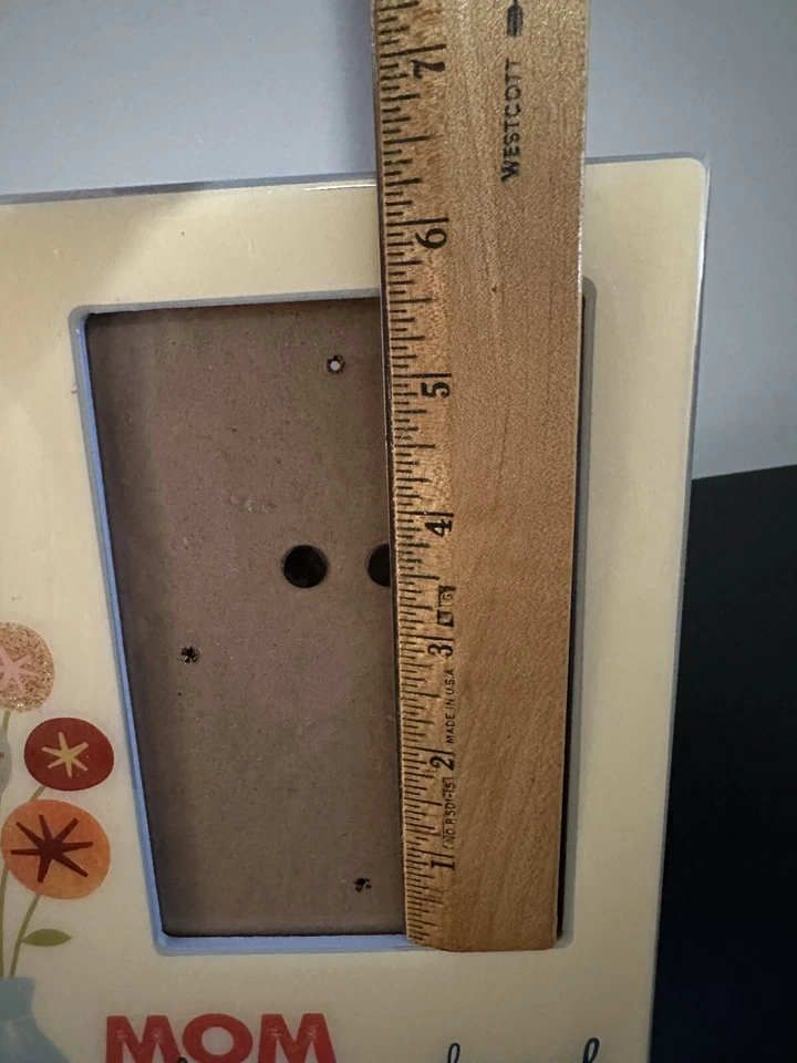 Marco de fotos mamá me ama un ramo 4x6 foto madre niño memoria especial flor Foto 3 de 4