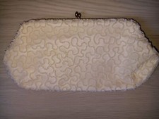Walborg Bead  Sequin Evening Clutch Bag Purse Handmade Belgium Kiss Lock 7"