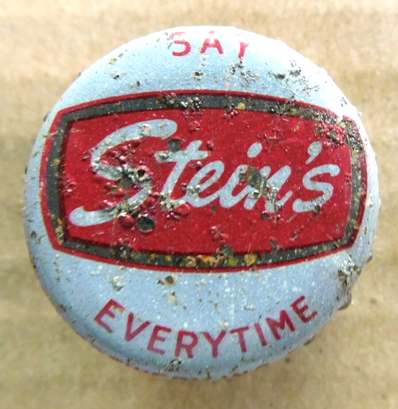 SAY STEIN'S EVERYTIME cork beer bottle cap 1953-59 Buffalo NY