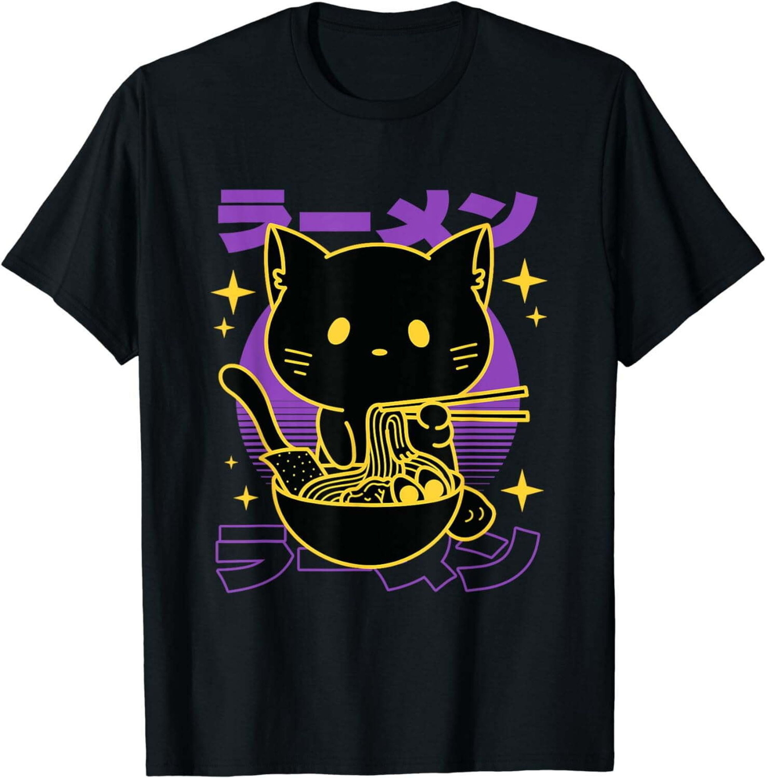 Ramen Cat Japanese T-Shirt-