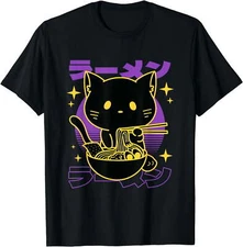 Ramen Cat Japanese T-Shirt---