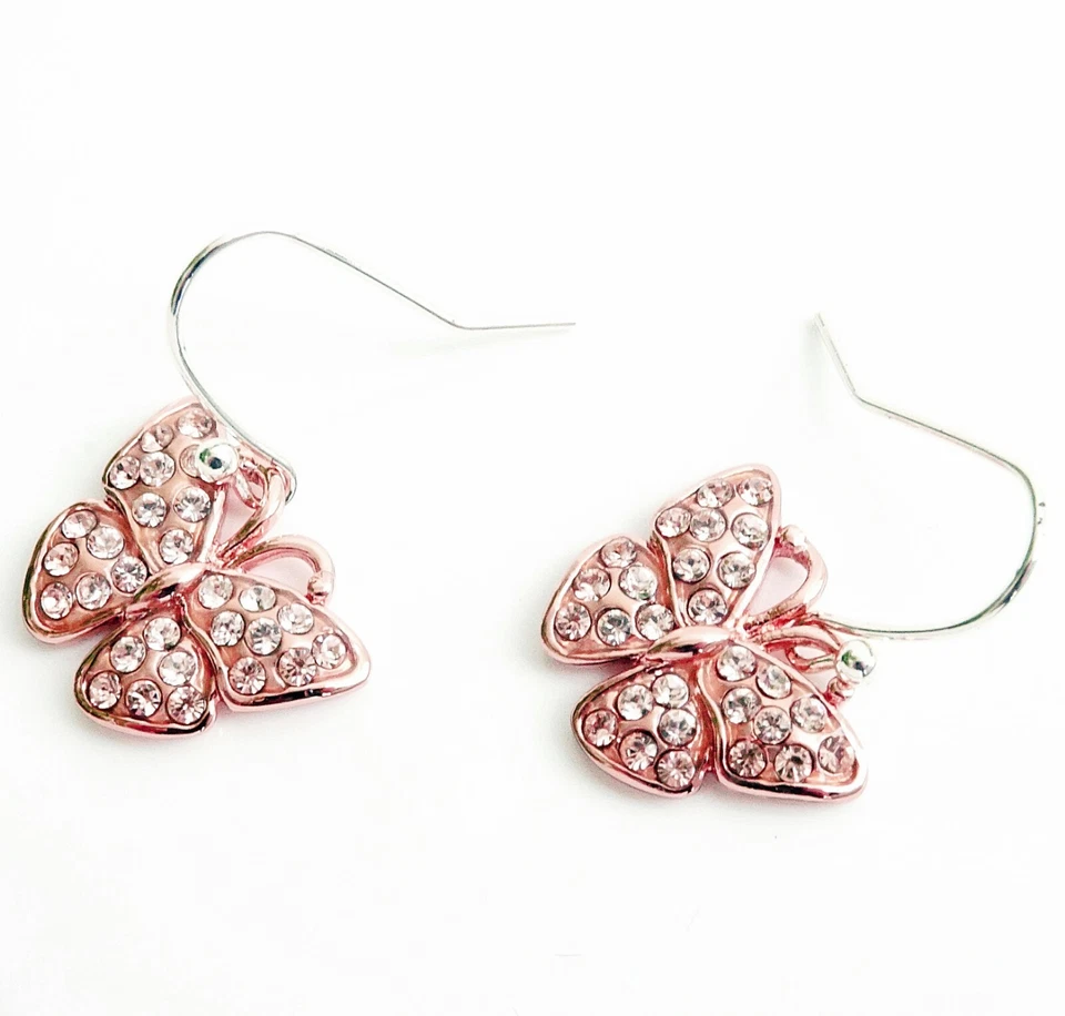 guess  UBE41012 Paar Ohrhänger Ohrringe damen in farbe rosegold  kristall  neu - Bild 2 von 4