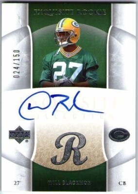 WILL BLACKMON 2006 Upper Deck Exquisite Autograph Rookie Card 24/150 RC Auto