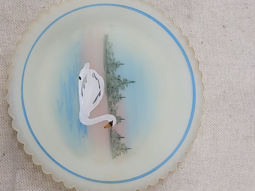 Sottobicchieri vintage Fenton in rilievo dipinti a mano firmati edizione limitata set di 4 - Foto 9 di 16