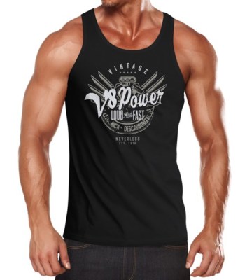 Neverless V8 Power Motor Block Tuning Slim Fit - Maglietta Da - Foto 11