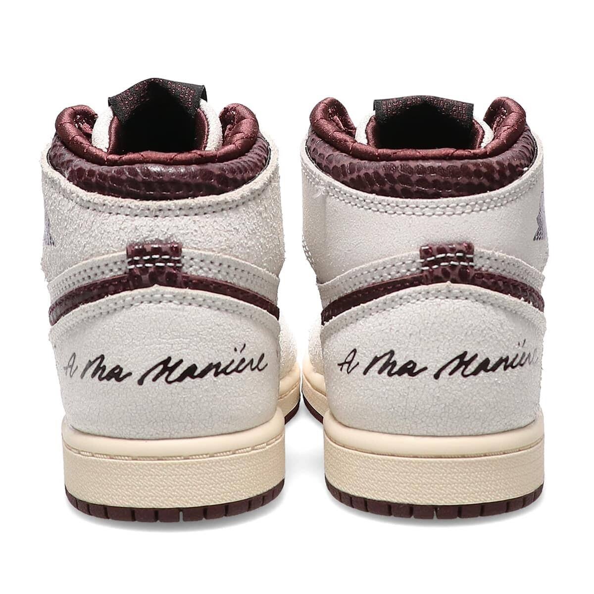 A Ma Maniere Jordan 1 High OG SP AMM Sail Burgundy DO7099-100, Sz-3Y(PS) A Ma Maniere x Air Jordan 1 Retro High OG PS  main image 2