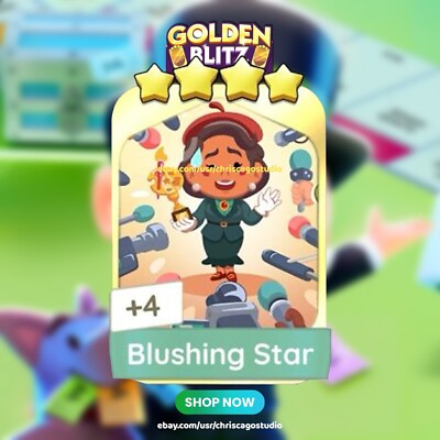 Golden-Blitz Event_Monopoly_Go! Stickers Blushing.Star February 18th