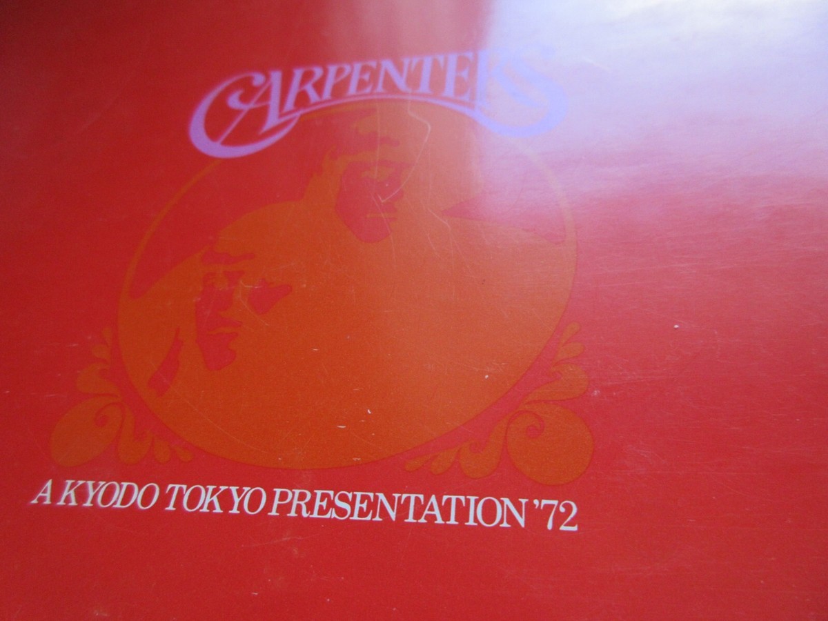 Carpenters 1972 Japan Tour Book Concert Program w Flyer Ricard