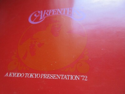 Carpenters 1972 Japan Tour Book Concert Program w Flyer Ricard