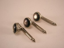 5/16" Gray Round Mother of Pearl Vintage Formal Tuxedo Prom Shirt Studs set c323