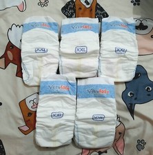 Lot Of Five 5 Samples "VERYBABE XXL" Tape Baby Diapers Rare And Hard To Find 