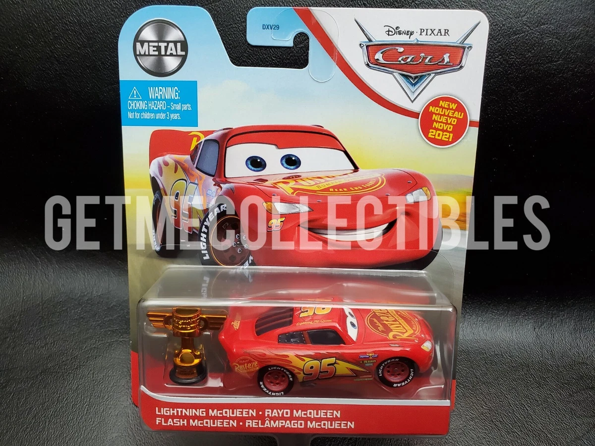 DISNEY PIXAR CARS LIGHTNING MCQUEEN WITH PISTON CUP TROPHY 2021 SAVE 6% GMC