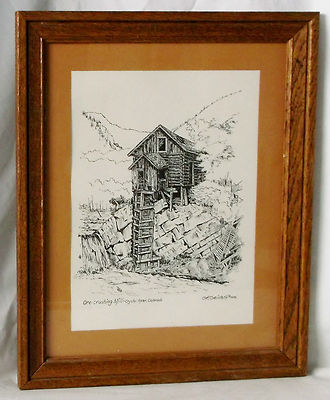 VINTAGE ''Ore-Crushing Mill'' Crystal River, Colorado 1979 GE GEIVETT 11x14 Print