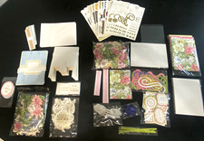 Anna Griffin Mixed Lot - Cards Envelopes Layers Diecuts Ribbons  Others