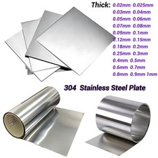 Band Sheet Foil Plate Strip Ultra-thin 0.02mm-1mm 304 A2 Stainless Steel