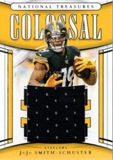 2019 National Treasures Colossal Materials #21 JuJu Smith-Schuster Jersey /99