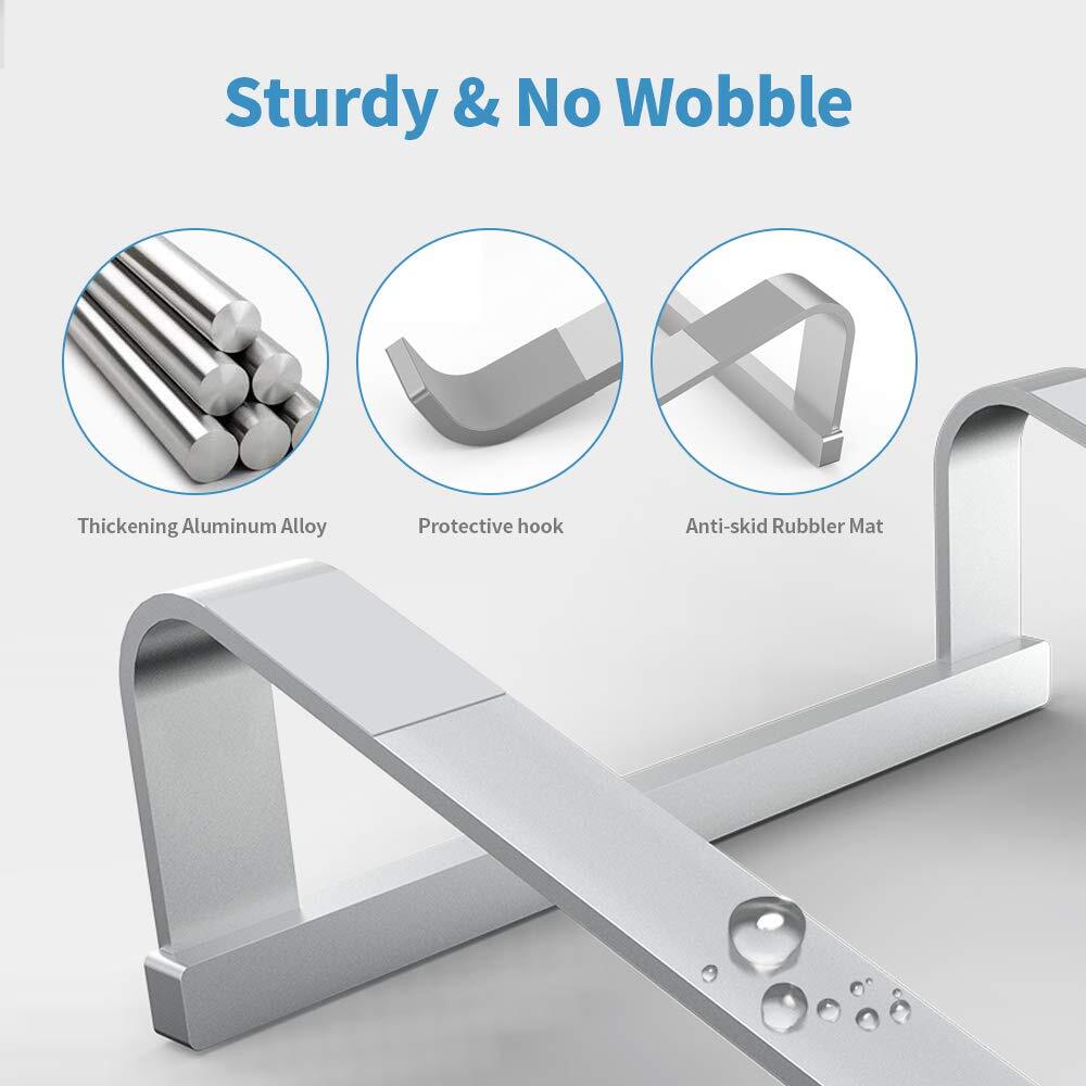 Ergonomic Aluminum Laptop Stand for Desk with Cooling Ventilation